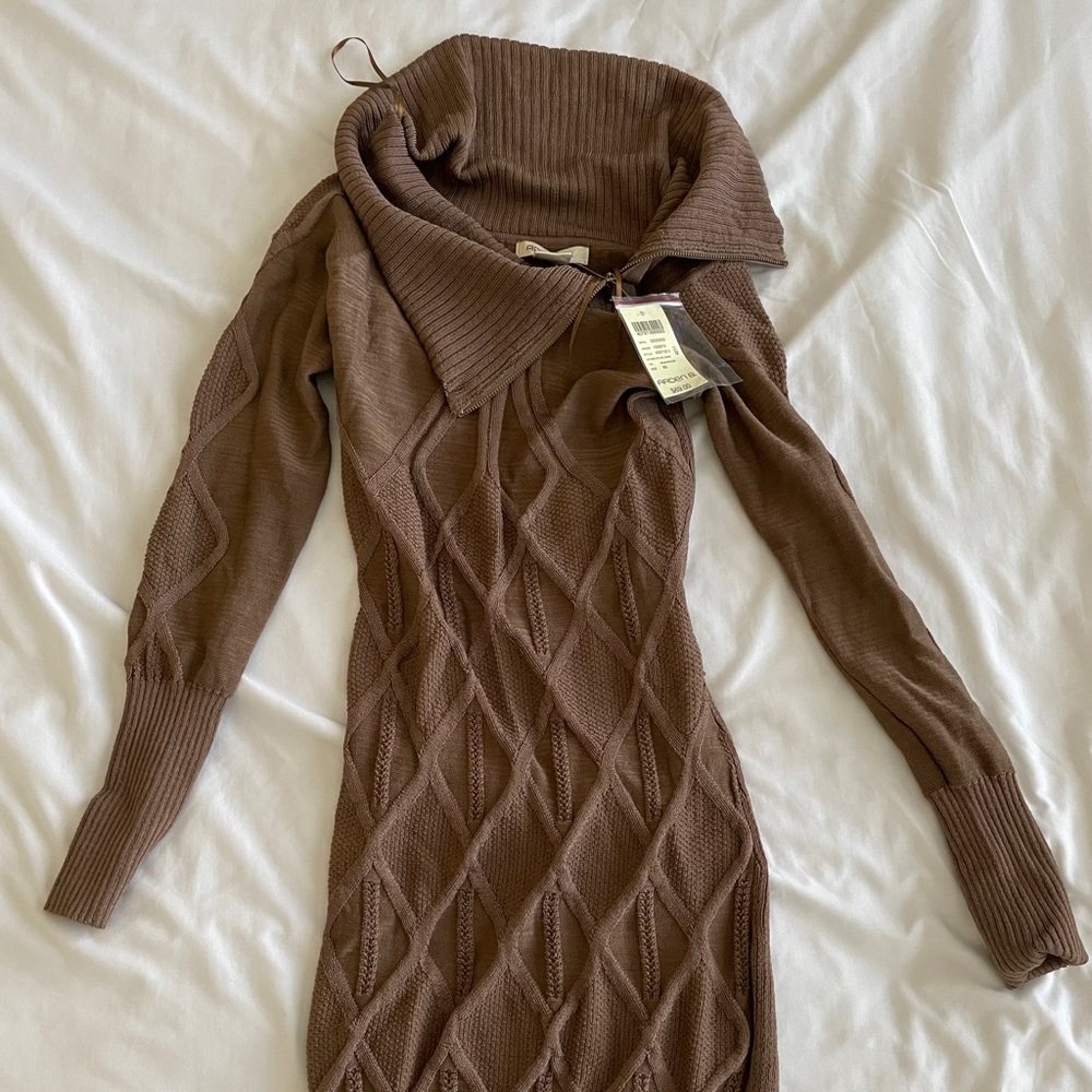 SOLD 12/12/21 - Arden B form fitting brown dress